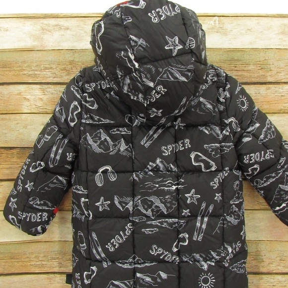 SPYDER 18M Black/White/Red Snowsuit - Picture 8 of 16